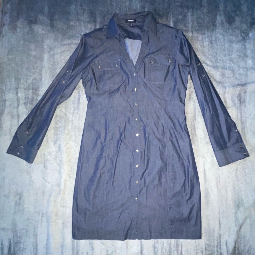 Express Button Up Cotton Dress Size 12